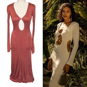 Savannah Morrow Gardenia Maxi Dress in Paprika